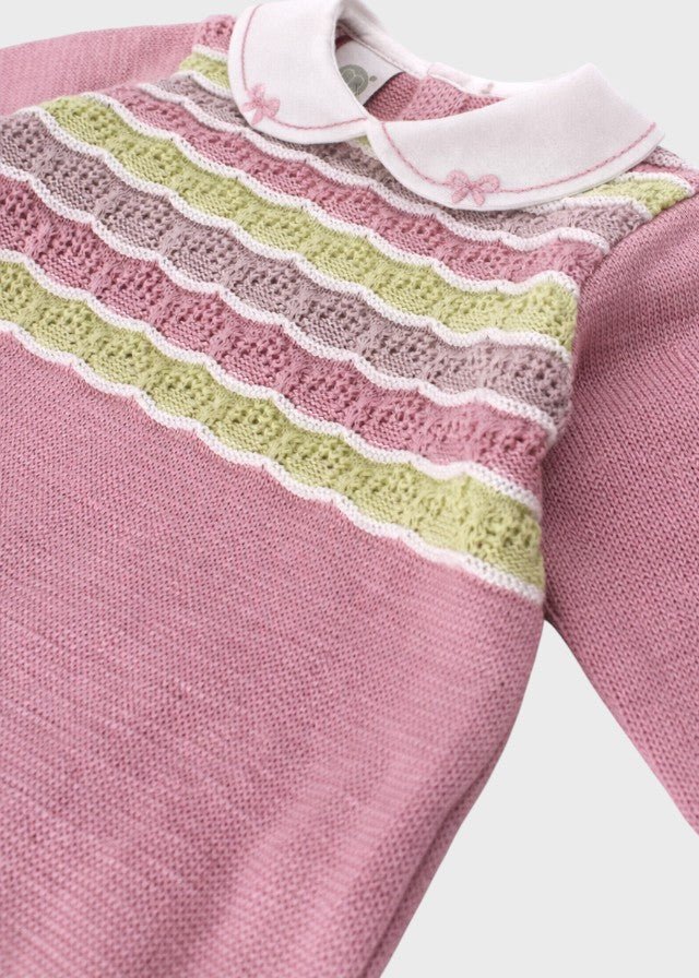 Tutina Tramatura Corpetto Rosa EK1110/M corredino e abbigliamento neonato | NANU' BABY