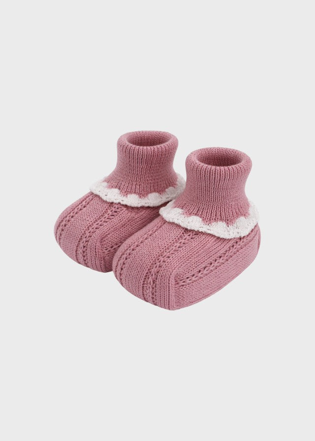 Pomegranate Bow Cotton Slippers EK16S