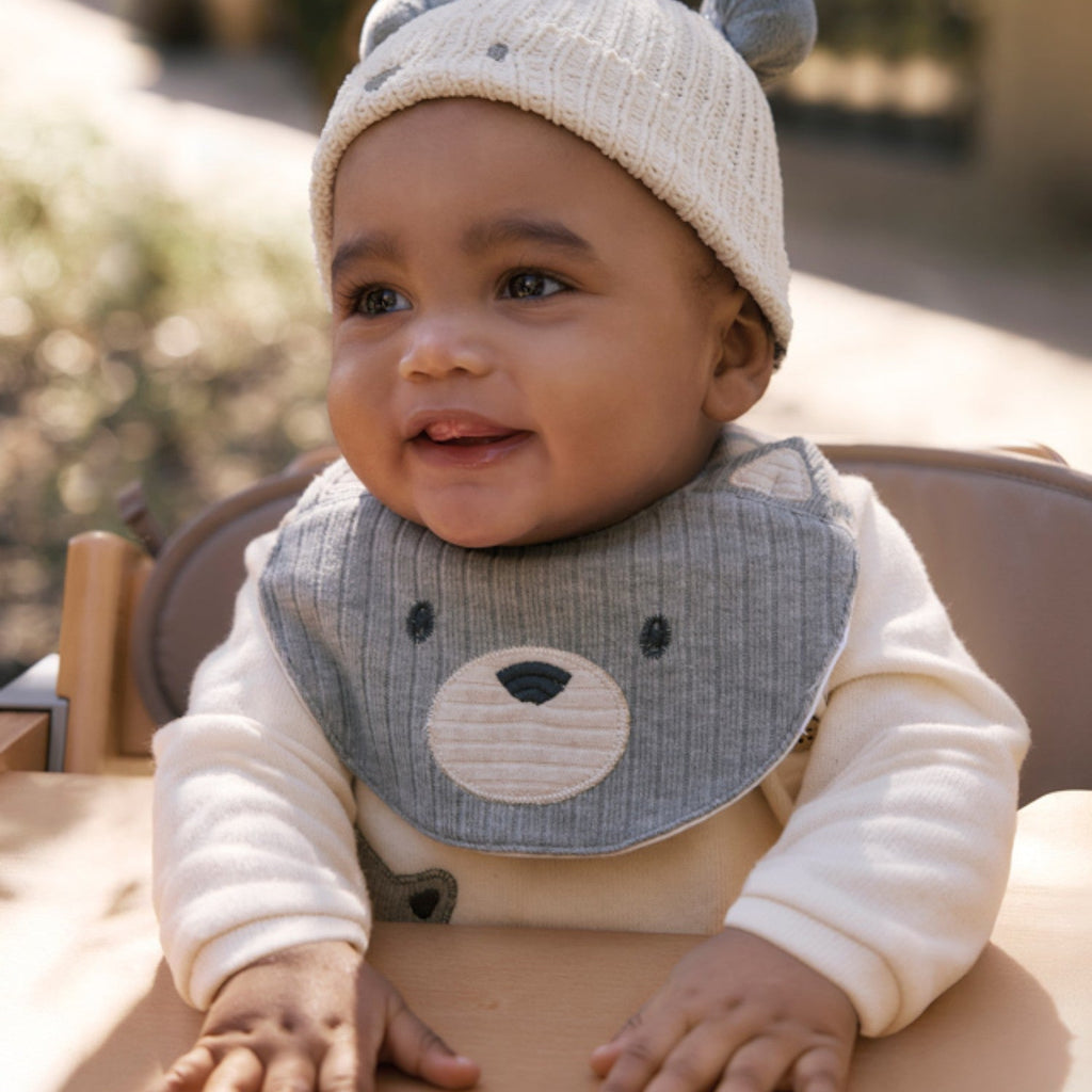 Baby Bib, Grey, 9951/46