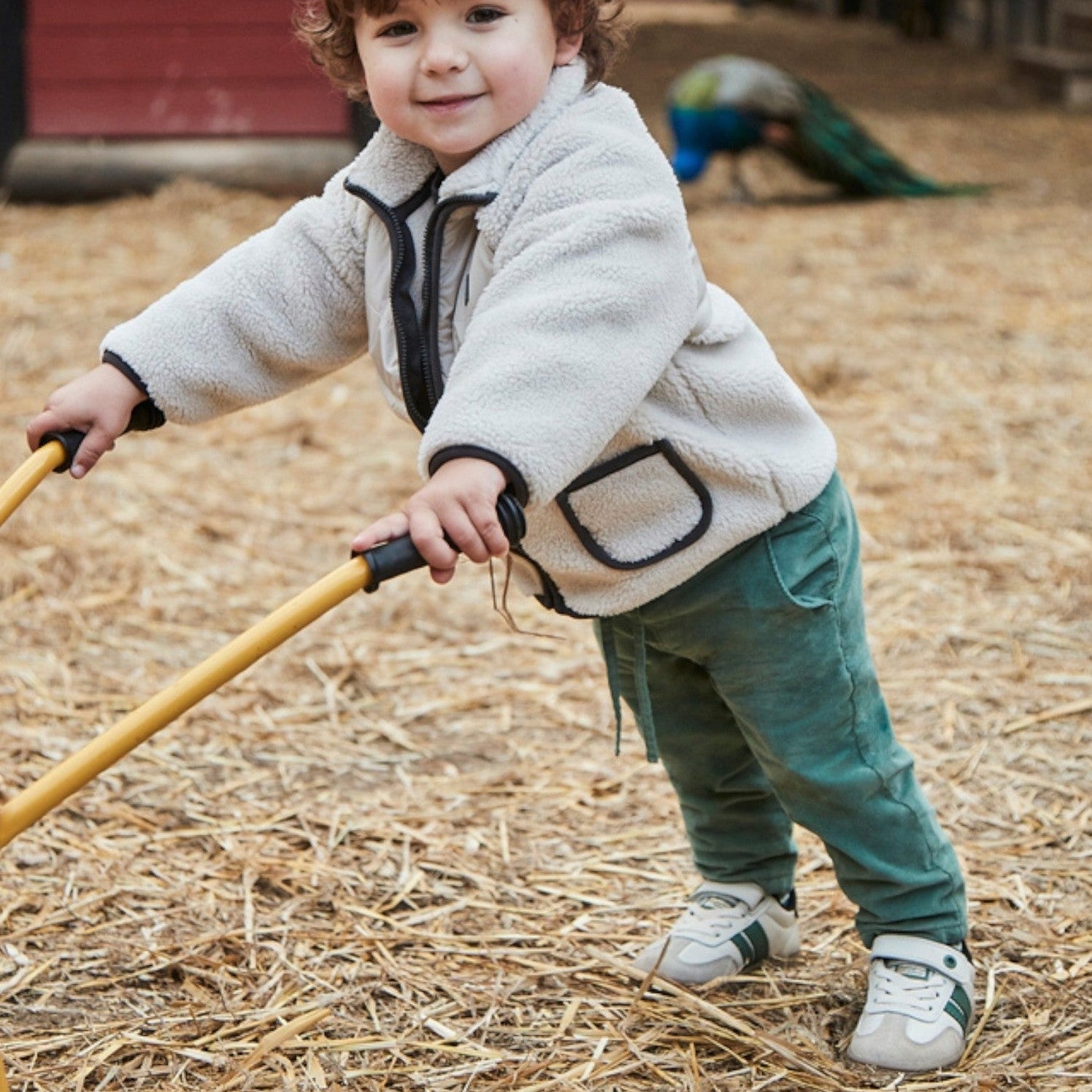 Pant.micropanno traforato Bimbo Verde 2507/89 -  NANU' BABY