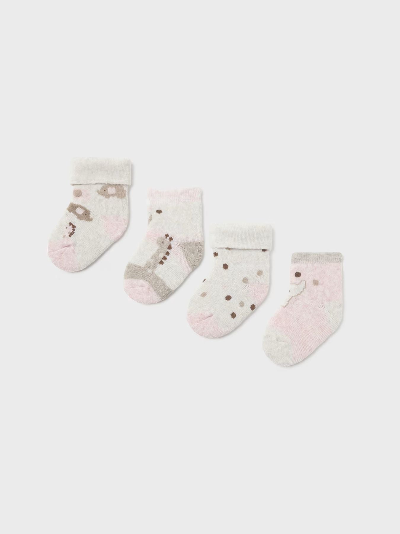 Set 4 calze  ROSA 1D-9759/RB -  NANU' BABY