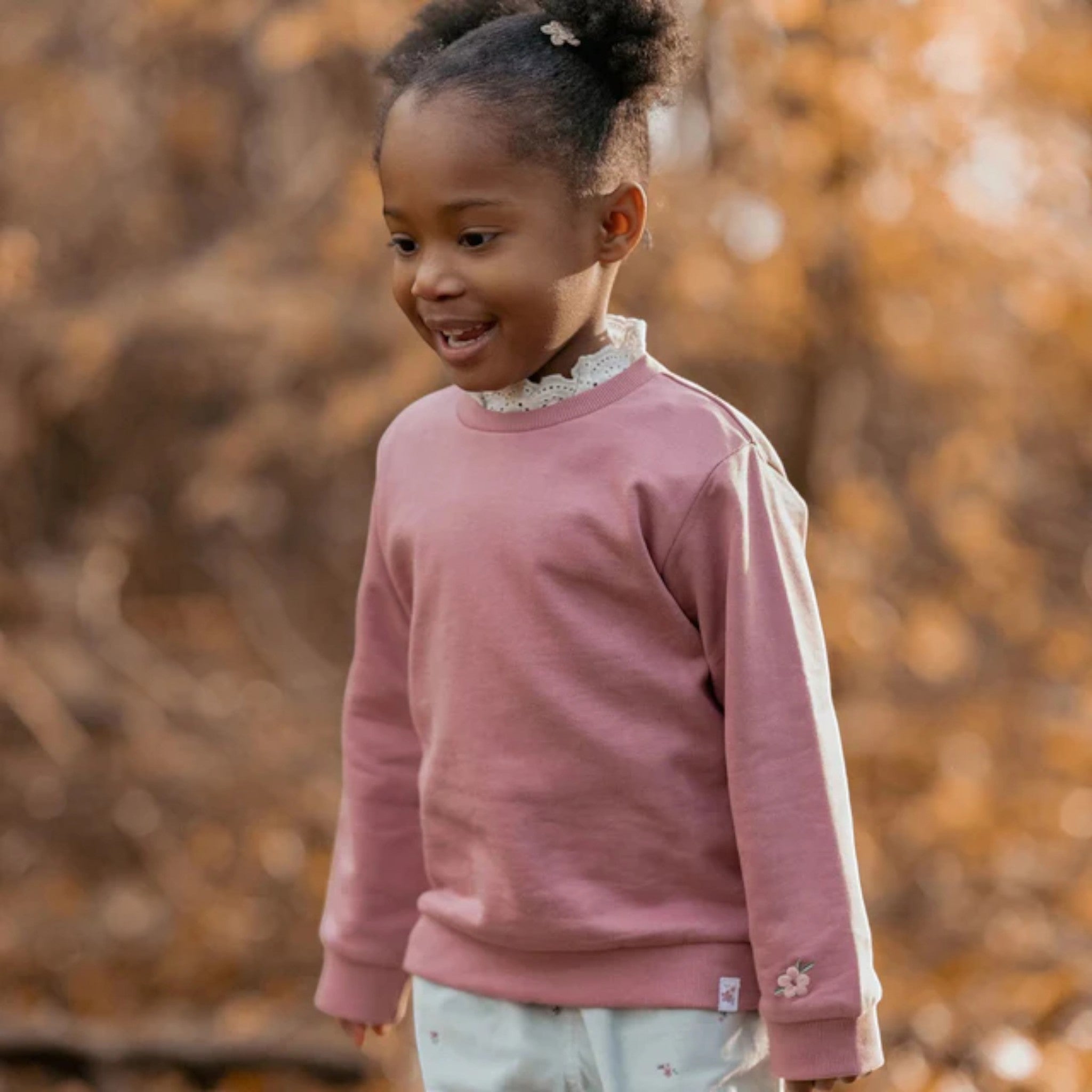 Sweater with collar - Fairy Garden Pink Girl CL25092007