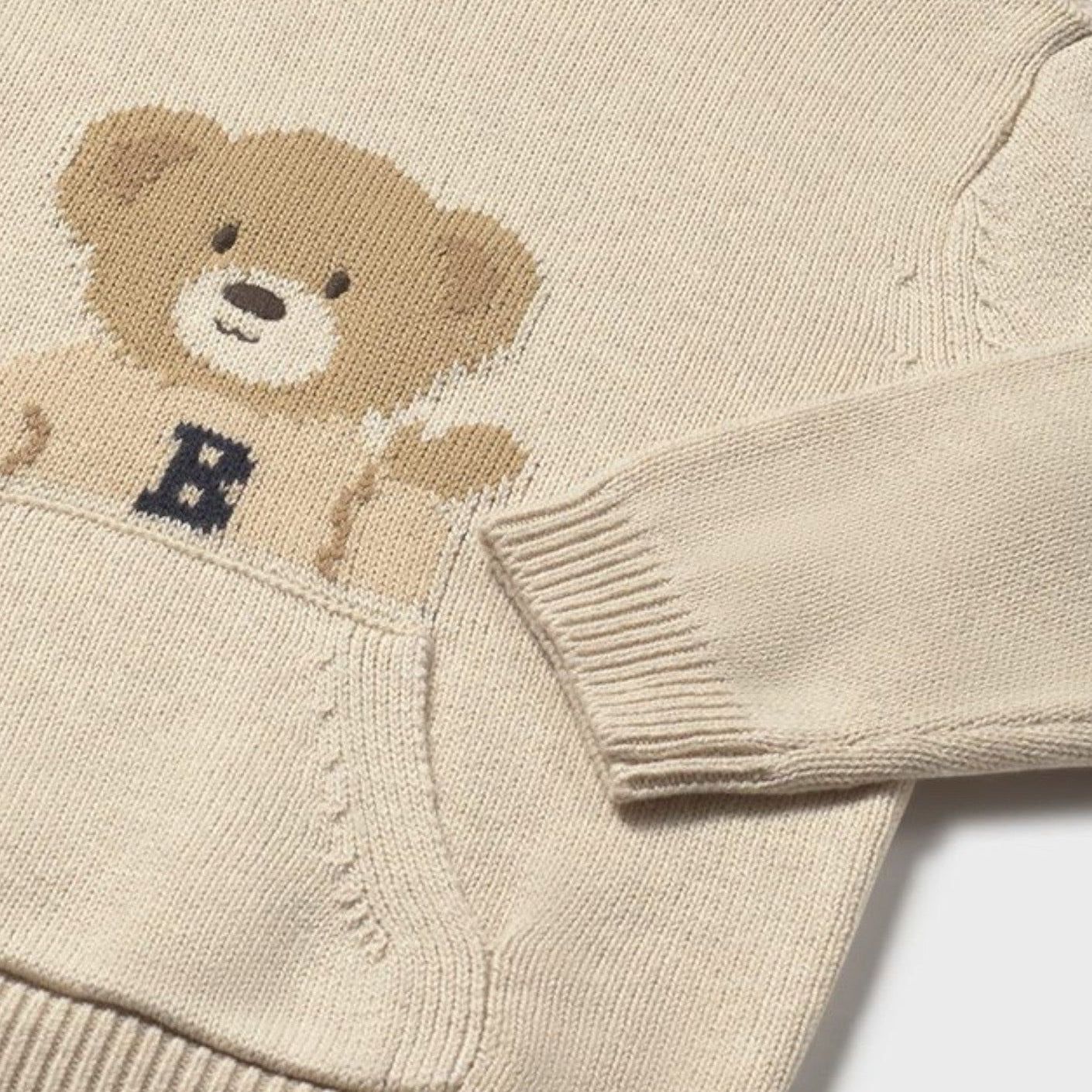 Maglione intarsi grande Bimbo Beige 2341/59 -  NANU' BABY