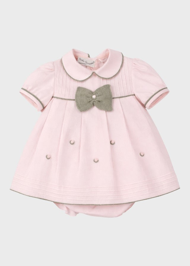 BRINDISI1445 Pink Flower Cotton Set