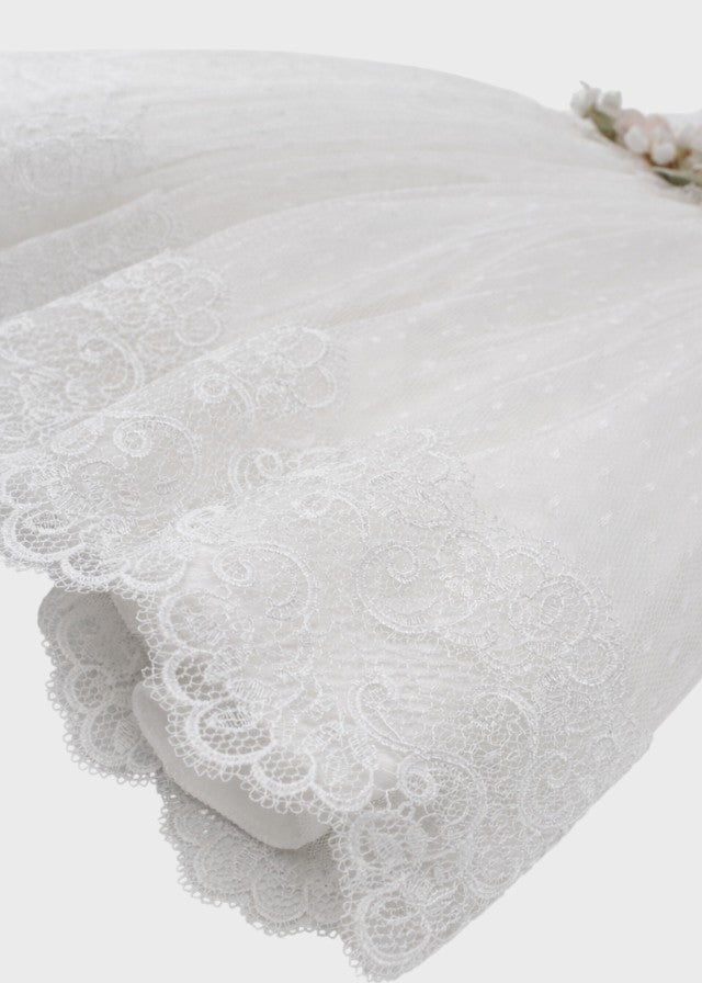 White Tulle Ceremony Dress FB082