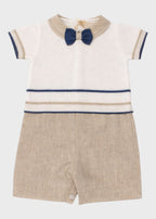 Beige Cotton Romper ORSETTO 7155