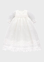 Vestina Cerimonia Bianco EV300ML corredino e abbigliamento neonato | NANU' BABY