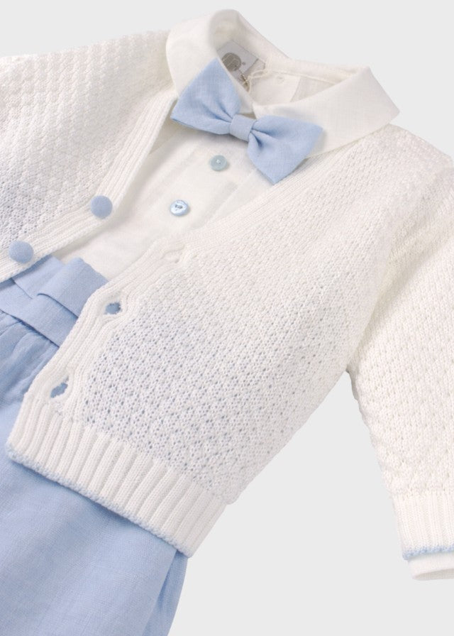 Baptism Ceremony Set in Sky Blue Cotton EV20960