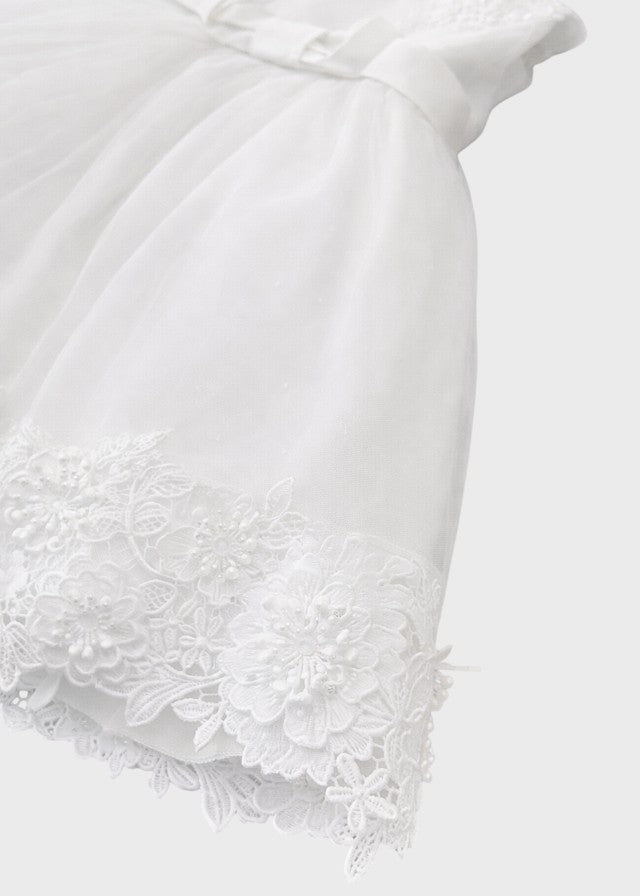 White Tulle Ceremony Dress FB083