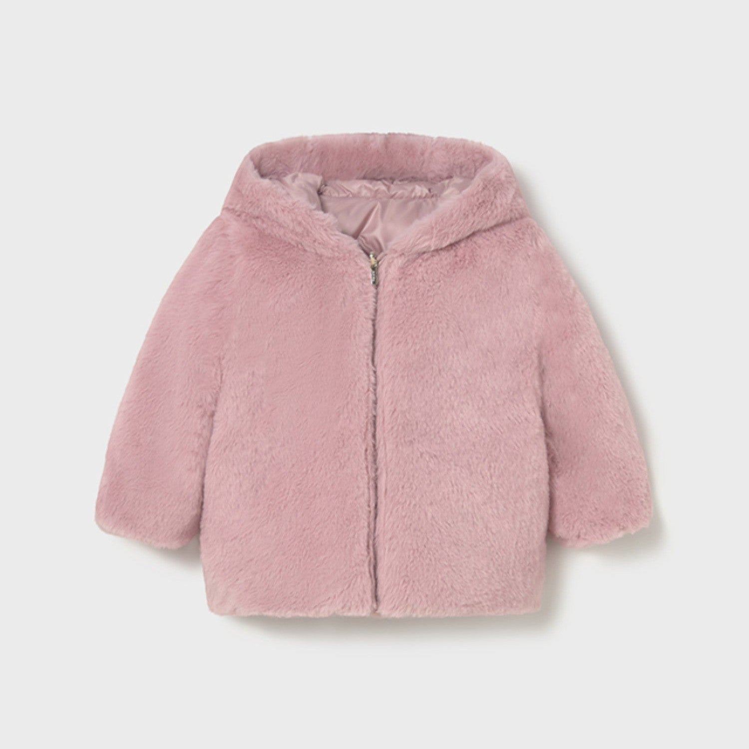 giubbotto reversibile pelo Bimba Rosa 2435/81 -  NANU' BABY