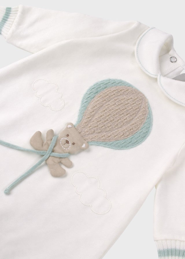 Green Hot Air Balloon Jersey Onesie EK5014V
