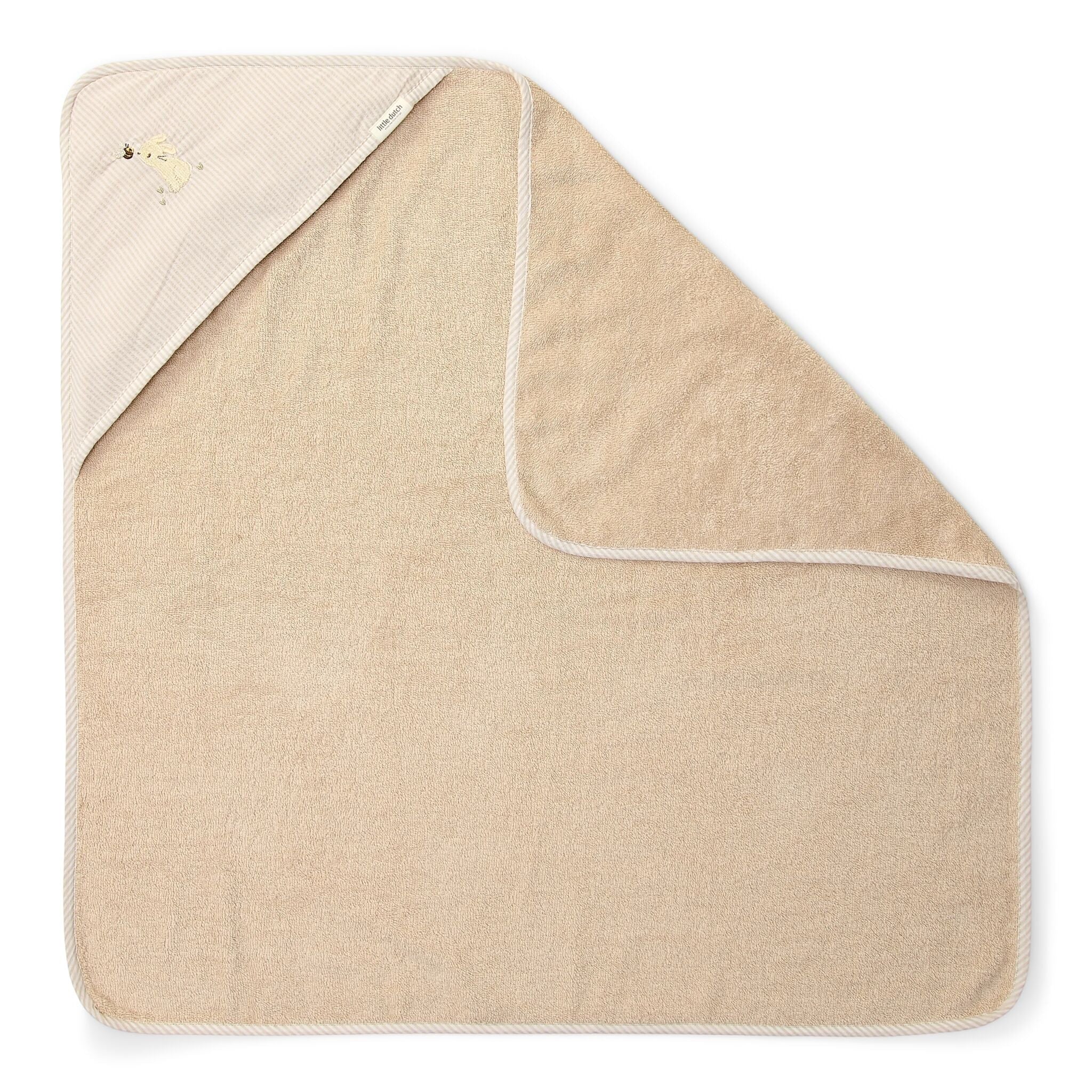 Accappatoio con cappuccio Baby Bunny - 75x75  Beige TE50695033