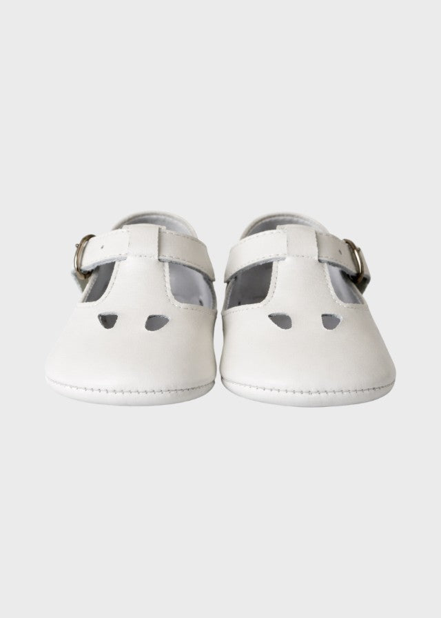 Cream Genuine Leather Shoes SM4192/T001/P