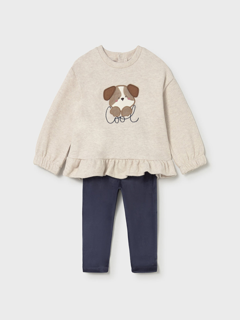 Girl's Blue Pullover Leggings Set 2738/29