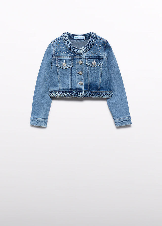 Denim Jacket Pearls Blue 5307/35