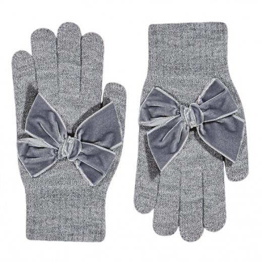 Gloves with velvet bow, SAMPLE CODE 50.667.011
