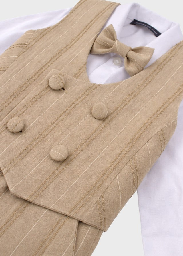 Brown Bermuda Waistcoat Ceremony Suit