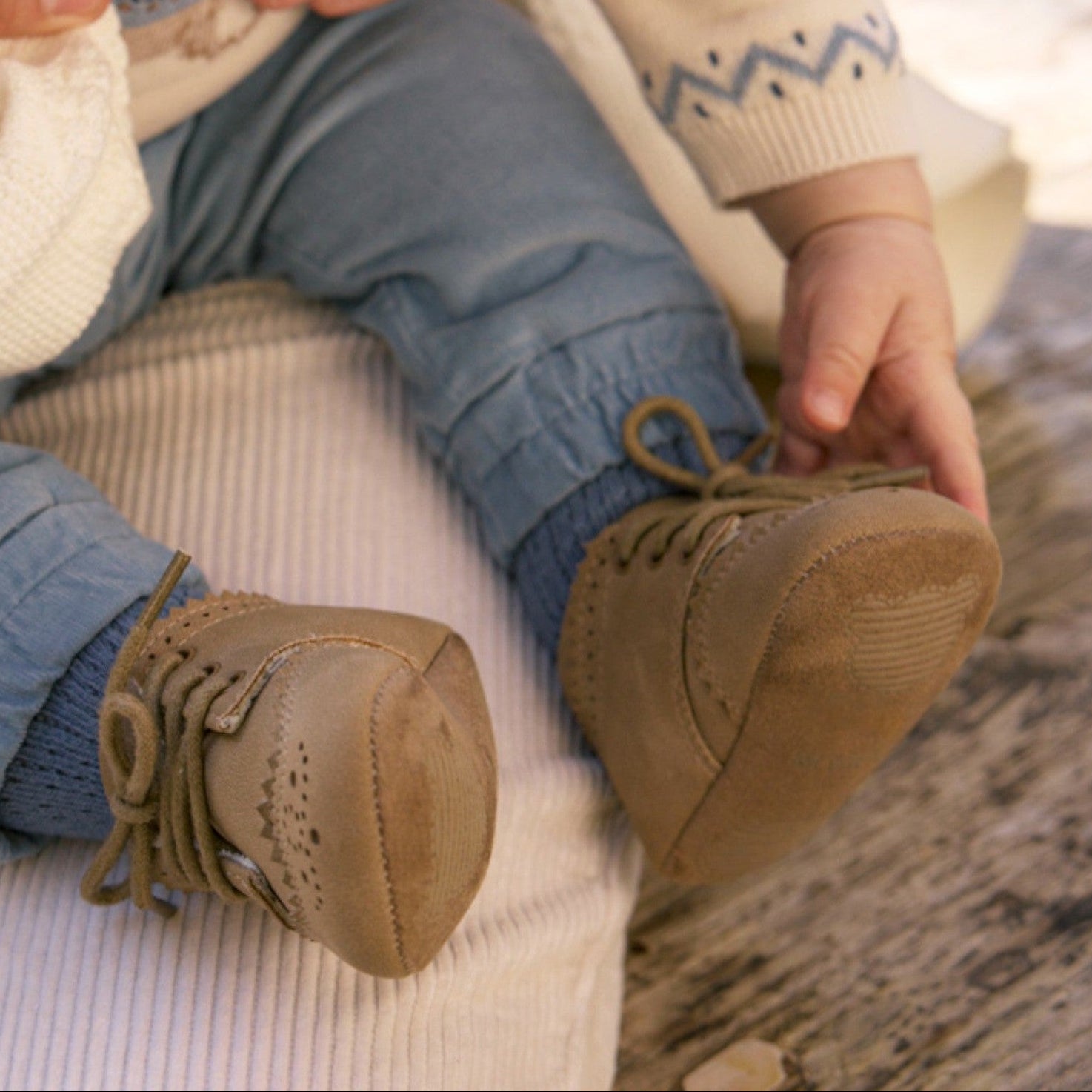 Scarpette Bimbo Beige 9945/91 -  NANU' BABY