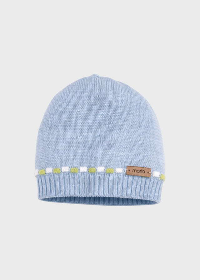 Cappellino Cotone Pois Nocciolina Cielo EK5671