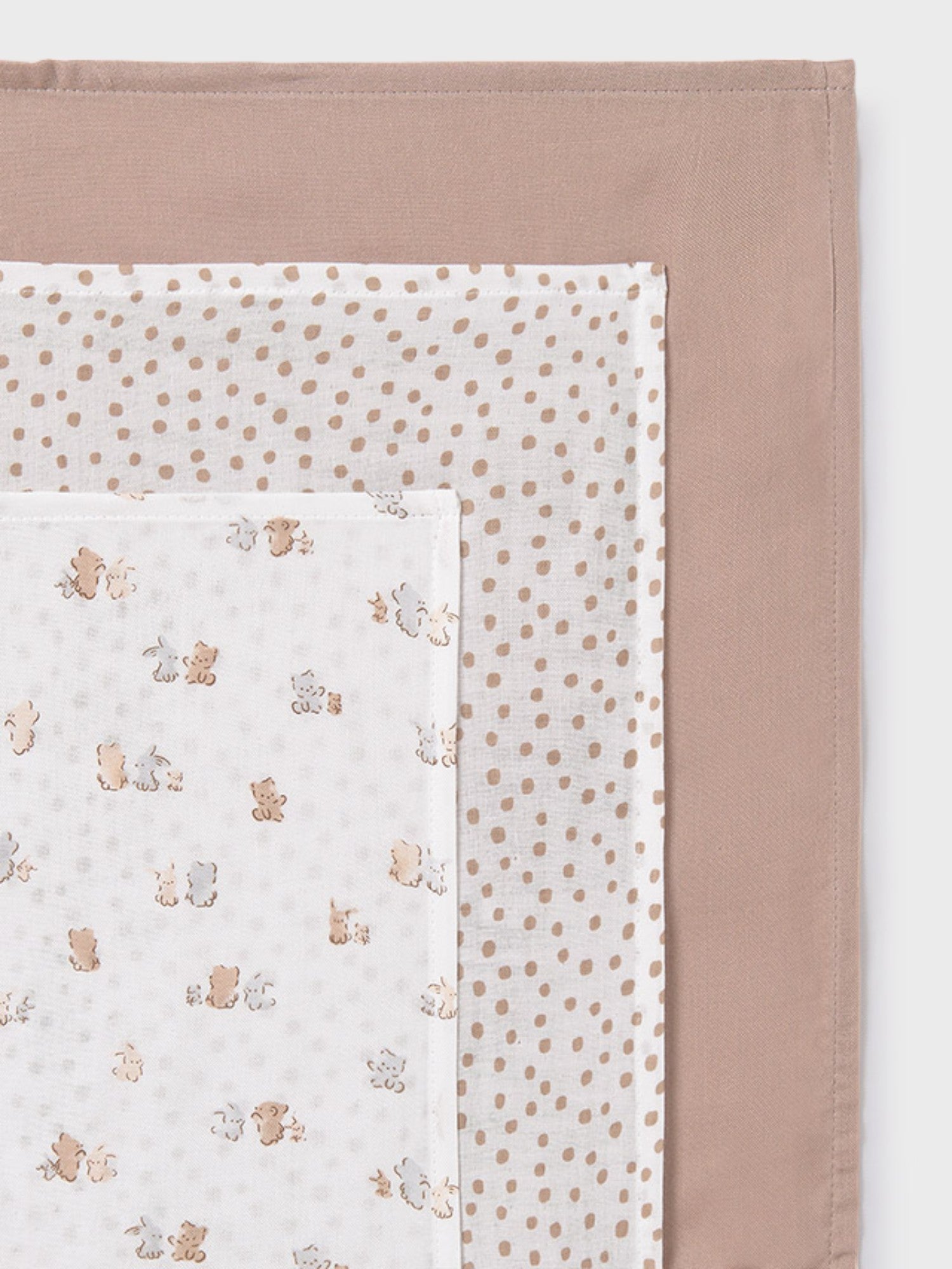 Set of small gauzes for newborns, Ecru 9872/E