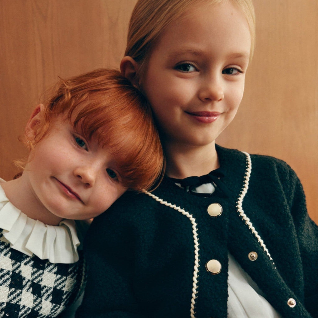 Giacca pellicciotto Bimba Nero 5843/8 -  NANU' BABY